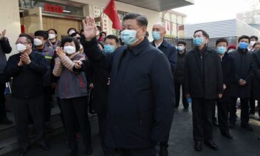 Με μάσκα εμφανίσθηκε για πρώτη φορά ο Πρόεδρος της Κίνας
