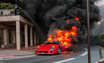 Σπάνια Ferrari αξίας 1,2 εκατ. ευρώ γίνεται στάχτη στο Μόντε Κάρλο