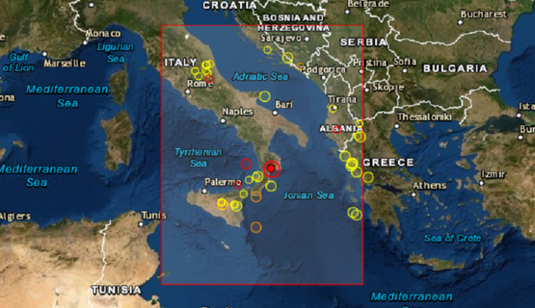 Σεισμός 4,7 Ρίχτερ στη νότια Ιταλία