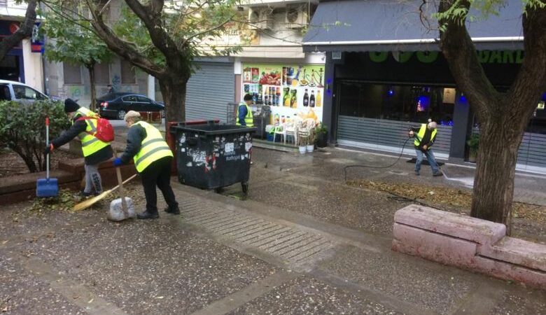 Παρεμβάσεις καθαριότητας σε δημόσιους χώρους της Αθήνας