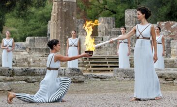 Χωρίς θεατές η αφή της Ολυμπιακής Φλόγας στην Αρχαία Ολυμπία