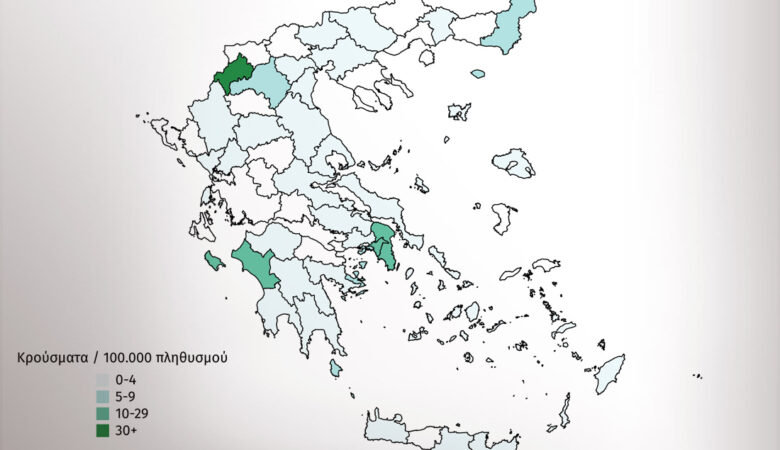 Κορονοϊός: Δείτε τον χάρτη της πανδημίας στη Ελλάδα ένα μήνα μετά το πρώτο κρούσμα