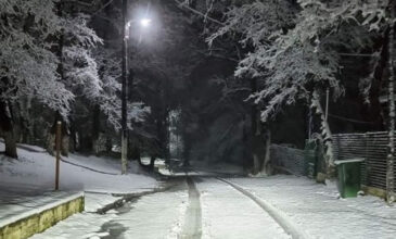 Έντονη χιονόπτωση στη Θεσσαλονίκη – Προβλήματα και κλειστοί δρόμοι λόγω της κακοκαιρίας