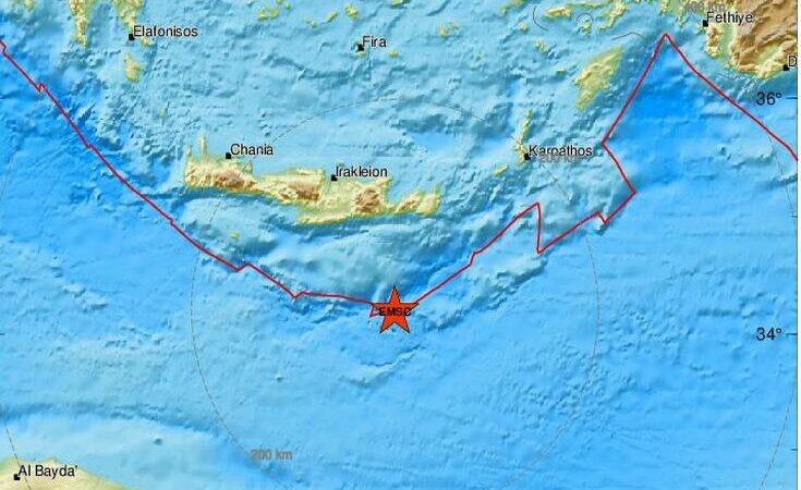 Σεισμός 4.4  Ρίχτερ στην Κρήτη