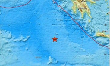 Ισχυρός σεισμός νοτιοδυτικά της Πύλου