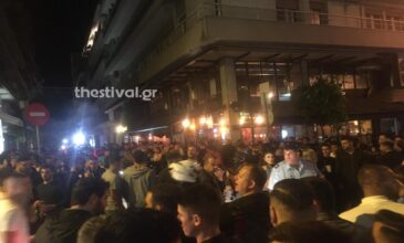 Ένταση και συνωστισμός για ποτό το βράδυ στη Θεσσαλονίκη