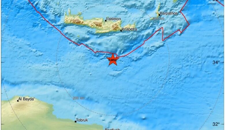 Νέος σεισμός ταρακούνησε τα ξημερώματα την Κρήτη
