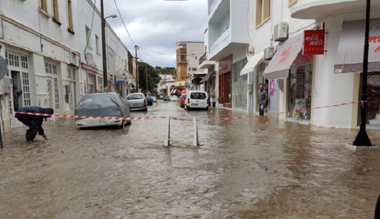 Μεγάλες καταστροφές από την κακοκαιρία στη Λέρο