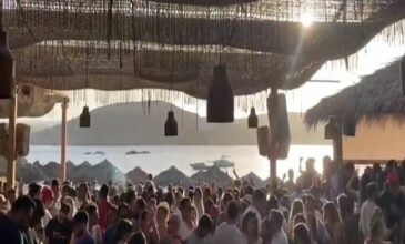 Λουκέτο και πρόστιμο 20.000 ευρώ σε beach bar στη Μύκονο λόγω συνωστισμού