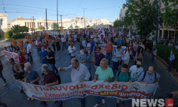Πορεία στο κέντρο της Αθήνας ενάντια στο εκπαιδευτικό νομοσχέδιο