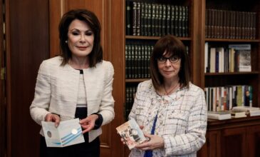 Συνάντηση της Προέδρου της Δημοκρατίας με την Γιάννα Αγγελοπούλου
