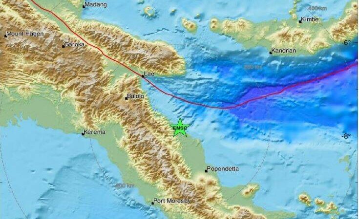Ισχυρός σεισμός στην Παπούα Νέα Γουινέα – Προειδοποίηση για τσουνάμι