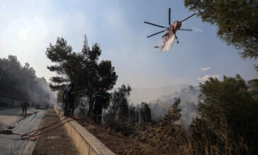 Φωτιά στις Κεχριές: Απομακρύνονται κάτοικοι του οικισμού Αθίκια- Ενισχύονται οι δυνάμεις