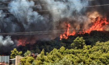 Μεγάλη πυρκαγιά στην Ικαρία – Εκκενώθηκαν οικισμοί μέσα στη νύχτα
