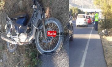 Θανατηφόρο τροχαίο στην Ιεράπετρα: Μηχανή καρφώθηκε σε κολώνα