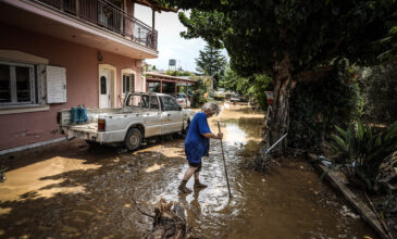 Η «Θάλεια» έριξε 300 χιλιοστά βροχής σε οκτώ ώρες στη Στενή Ευβοίας