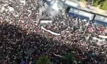 Η ΕΛΑΣ δημοσιεύει βίντεο από drone για τις συμπλοκές στο Εφετείο: «Να τι έγινε»