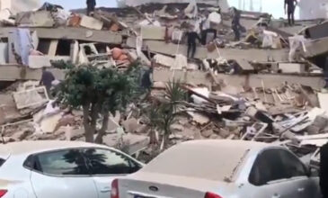 Κατέρρευσαν κτίρια στη Σμύρνη – Εγκλωβισμένοι στα συντρίμμια μετά τον σεισμό στη Σάμο