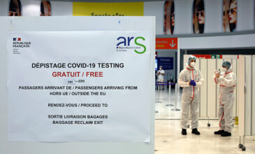 Κορονοϊός: Yποχρεωτικά τεστ ταχείας διάγνωσης στα γαλλικά αεροδρόμια