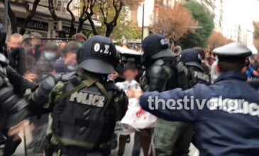 Πολυτεχνείο: Ένταση και στη Θεσσαλονίκη με προσαγωγές διαδηλωτών