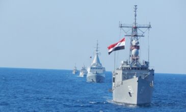 Συνεκπαίδευση του Πολεμικού Ναυτικού Ελλάδας και Αιγύπτου νοτίως της Καρπάθου