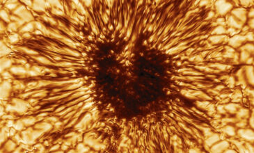 Η εντυπωσιακή φωτογραφία ηλιακής κηλίδας μεγαλύτερης από τη Γη