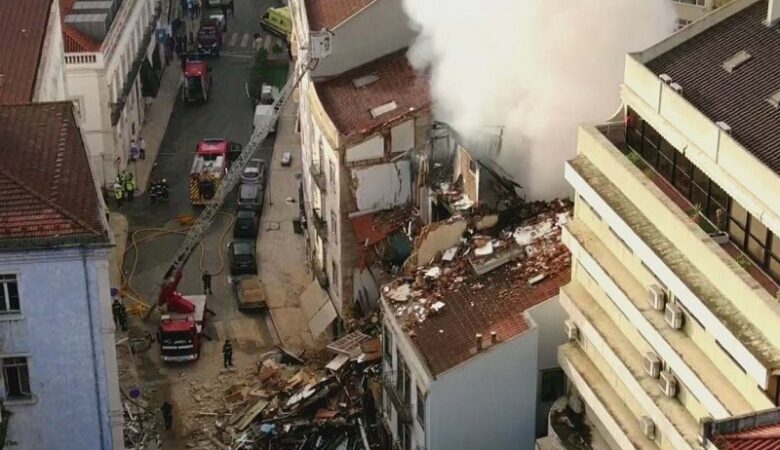 Δύο αγνοούμενοι σε κατάρρευση πολυκατοικίας μετά από έκρηξη στη Λισαβόνα