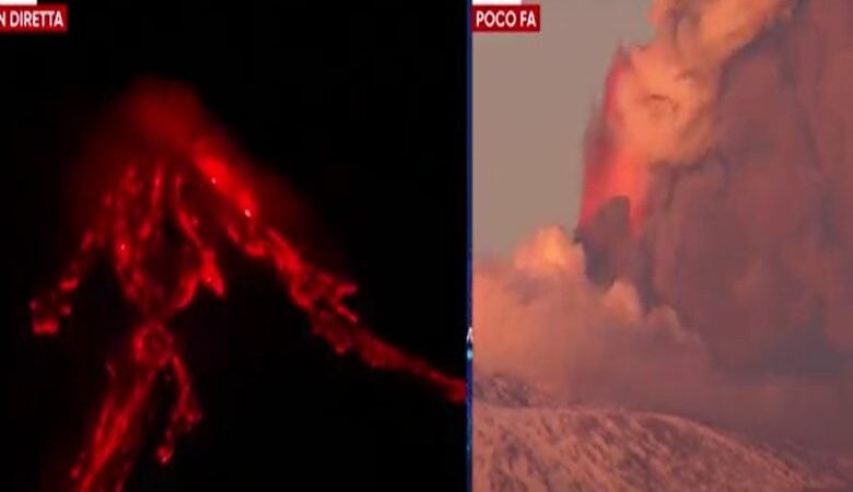 Έκρηξη σε κρατήρα του ηφαιστείου της Αίτνας: Εντυπωσιακό βίντεο