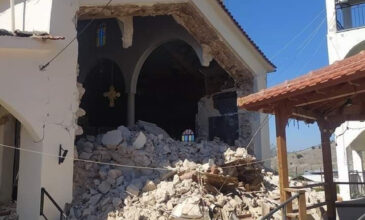 Σεισμός στην Ελασσόνα: Έπεσε εκκλησία στο Μεσοχώρι – Άνδρας πήδηξε από τον δεύτερο όροφο για να σωθεί