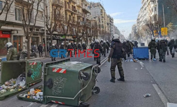 Επιχείρηση… σκούπα στον Δήμο Θεσσαλονίκης μετά την πορεία των φοιτητών
