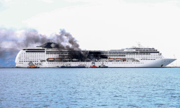 Κέρκυρα: Κατασβήστηκε πλήρως η φωτιά στο κρουαζιερόπλοιο