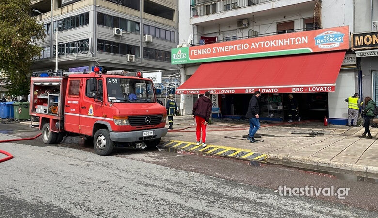 Έκρηξη σε συνεργείο αυτοκινήτων στη Θεσσαλονίκη – Στο νοσοκομείο ένας 35χρονος