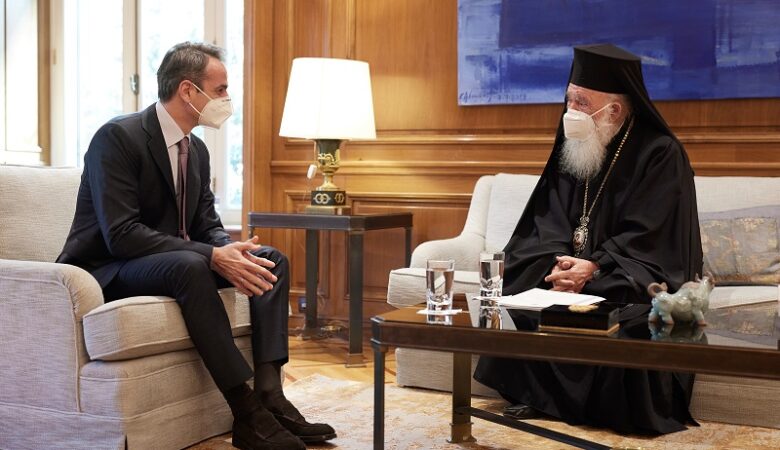 Συνάντηση του πρωθυπουργού με τον Αρχιεπίσκοπο Ιερώνυμο
