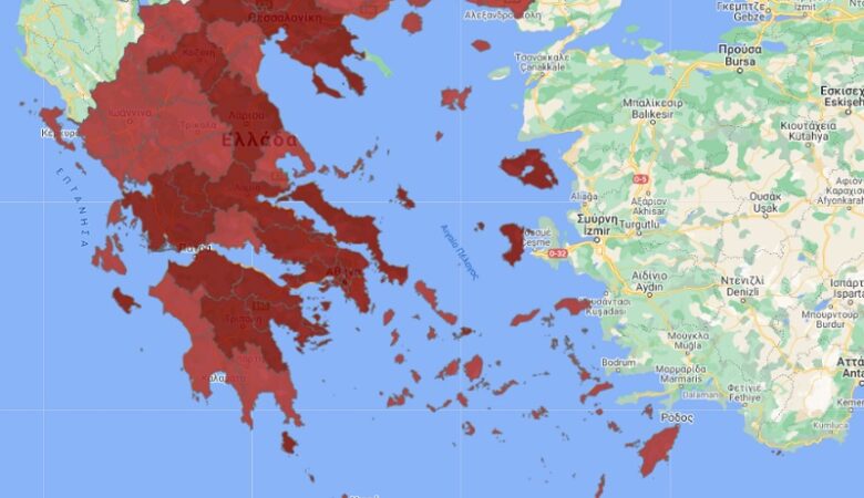 Κορονοϊός: Ποιες περιοχές μπαίνουν σε «βαθύ κόκκινο» – Παραμένει η Αττική