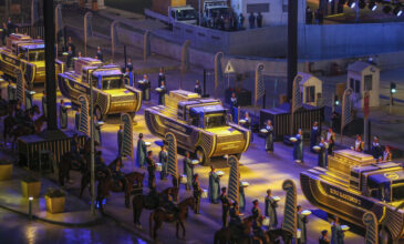 Αίγυπτος : Φαντασμαγορική παρέλαση για τη μεταφορά των Φαραώ στο νέο μουσείο
