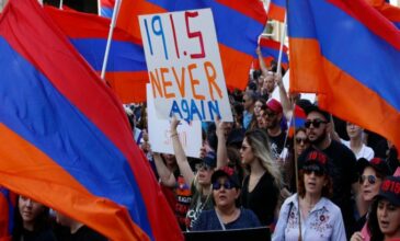 Πανηγύρια στο Γερεβάν για την αναγνώριση από τις ΗΠΑ της Γενοκτονίας των Αρμενίων