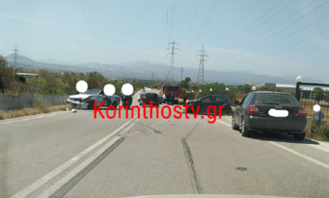 Σοβαρό τροχαίο με τραυματίες στην εθνική οδό στην Κόρινθο