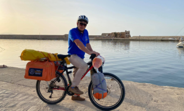 Ξεκίνησε το ποδηλατικό ταξίδι 7.000 χλμ σε όλη τη χώρα από έναν Χανιώτη – Δείτε βίντεο
