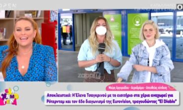 Eurovision 2021: Η Έλενα Τσαγκρινού αναχώρησε για το Ρότερνταμ