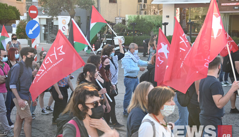 Διαμαρτυρία ΣΥΡΙΖΑ έξω από την πρεσβεία του Ισραήλ – Δείτε εικόνες του news.gr