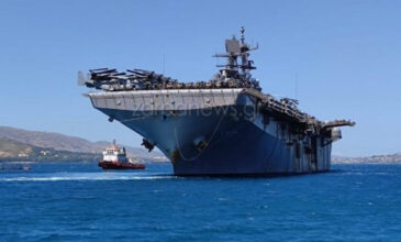 Στη Σούδα το «θηρίο» ελικοπτεροφόρο USS Iwo Jima του αμερικανικού 6ου στόλου