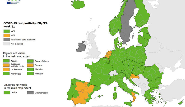 Κορονοϊός: Στο «πράσινο» η Ελλάδα στον δείκτη θετικότητας και στον αριθμό των τεστ