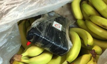 Δυσάρεστη έκπληξη σε αλυσίδα Super Market: Εντοπίστηκαν δέματα με μπανάνες και 160 κιλά κοκαΐνη