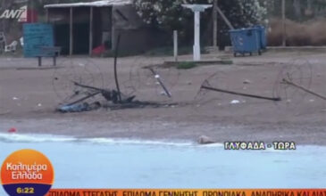 Γλυφάδα: «Εκρηκτικό» beach party – Έβαλαν φωτιά σε ομπρέλες και πέταξαν πέτρες στην Πυροσβεστική