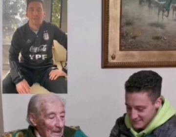 Ο Μέσι έστειλε βίντεο σε 100χρονο θαυμαστή του – Η συγκίνηση του ηλικιωμένου