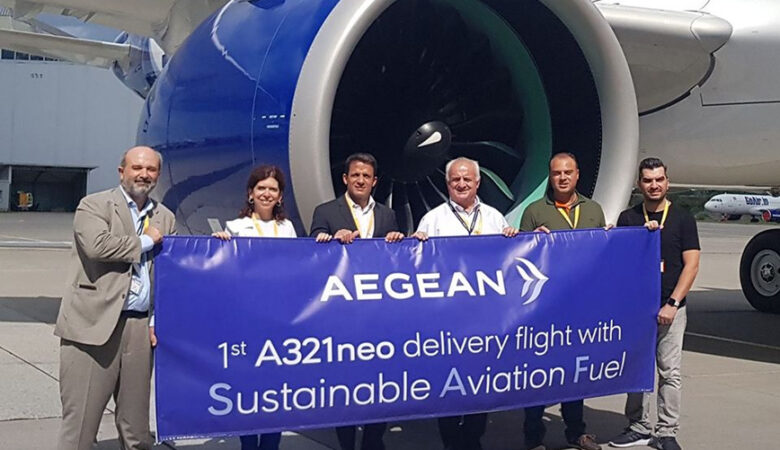 Aegean: Πρώτη δοκιμαστική πτήση με βιώσιμα αεροπορικά καύσιμα στην Ελλάδα