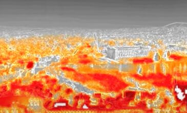 Κύμα Καύσωνα: «Φλέγεται» η Αθήνα – Εντυπωσιακές εικόνες με θερμική κάμερα από drone
