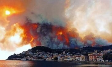 Μεγάλη φωτιά στη Λίμνη Ευβοίας: Ανεξέλεγκτο το πύρινο μέτωπο – Εκκενώσεις χωριών και ξενοδοχείων