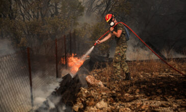 Ξέσπασε πυρκαγιά σε δασική έκταση στο Λεόντιο της Νεμέας