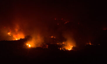Φωτιά στη Φωκίδα: Πάνω από 8 χιλιόμετρα το πύρινο μέτωπο – Εκκένωση και στον Τολοφώνα